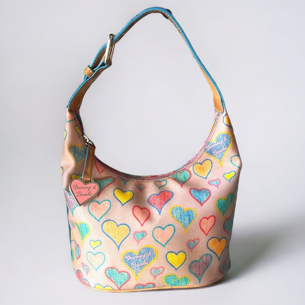 Y2K Dooney & Bourke Rainbow Zipper Shoulder Bag